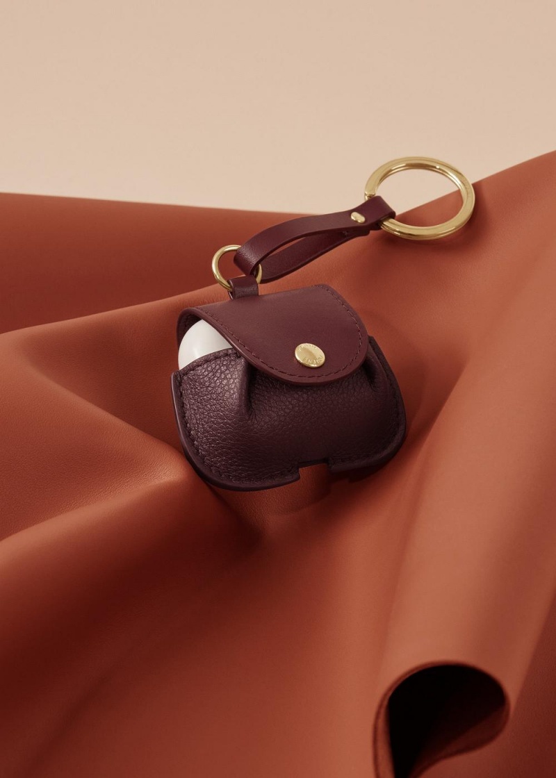 Polène Airpods case Charms Bordeaux | VEJLKG172